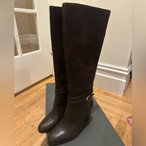 Elegant Brown Knee-High Boots